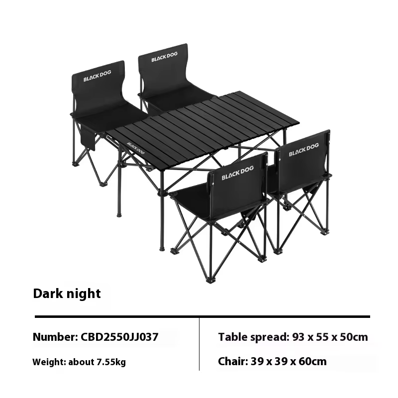 Naturehike BLACKDOG Xiyue-One Table And Four Chairs Suit Outdoor Picnic Camping  Heat-resistant Scratch-resistant Dirt-resistant