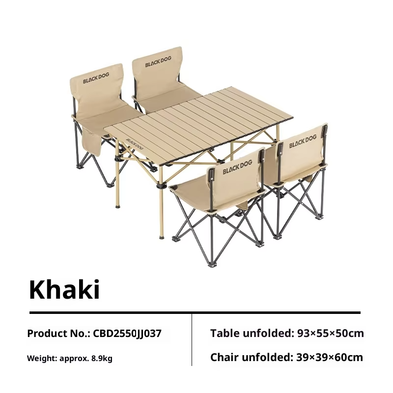 Naturehike BLACKDOG Xiyue-One Table And Four Chairs Suit Outdoor Picnic Camping  Heat-resistant Scratch-resistant Dirt-resistant