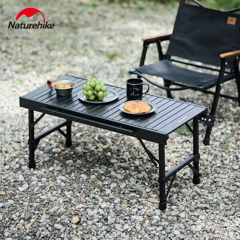 Naturehike IGT Table Outdoor Aluminum Alloy Folding Camping Cooking Barbecue Grill BBQ Picnic Removable Portable Bearing 30kg