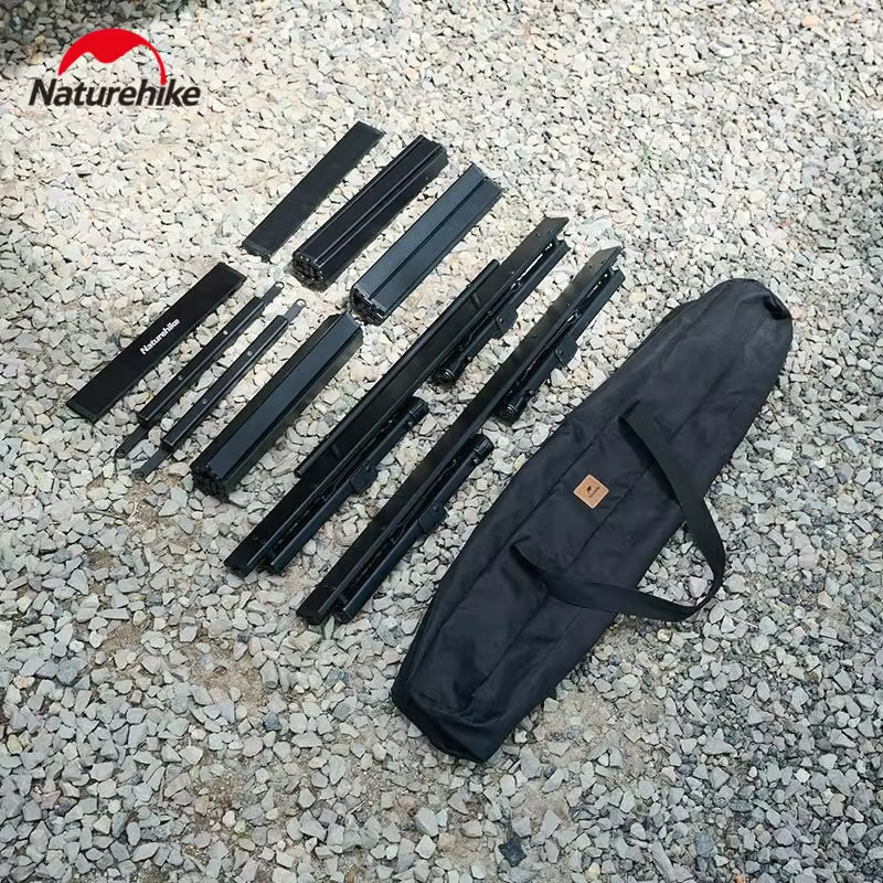 Naturehike IGT Table Outdoor Aluminum Alloy Folding Camping Cooking Barbecue Grill BBQ Picnic Removable Portable Bearing 30kg
