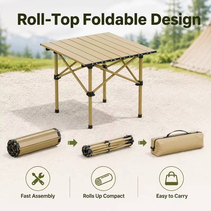 Outdoor folding table Chicken rolls table stall convenient camping table picnic table