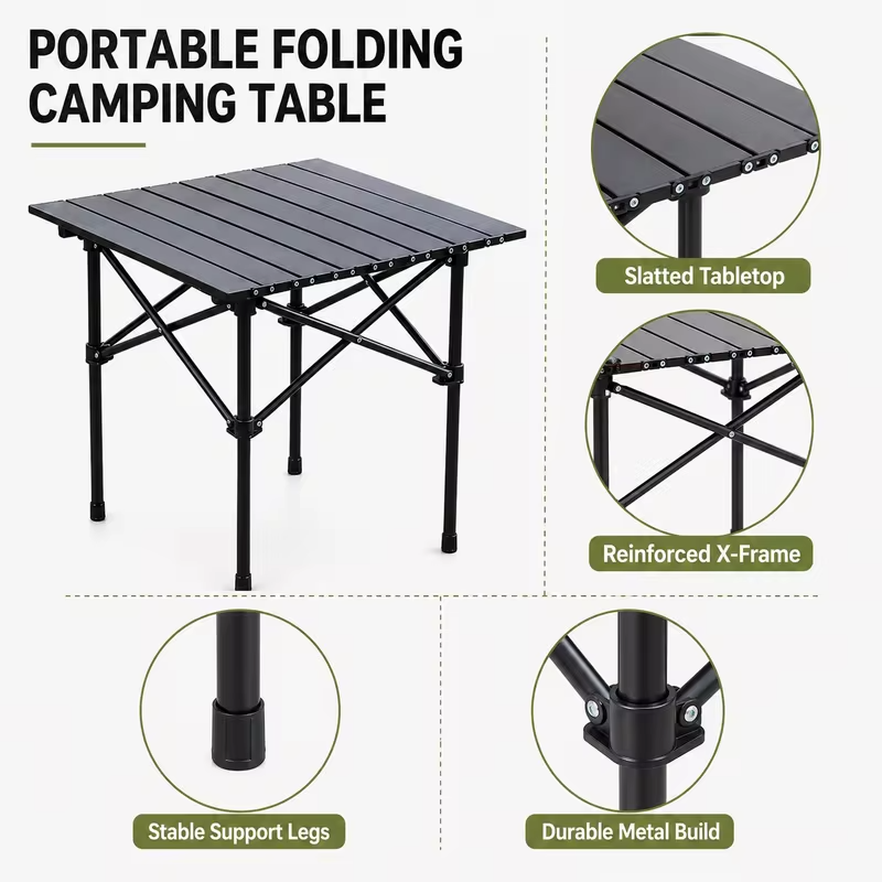 Outdoor folding table Chicken rolls table stall convenient camping table picnic table