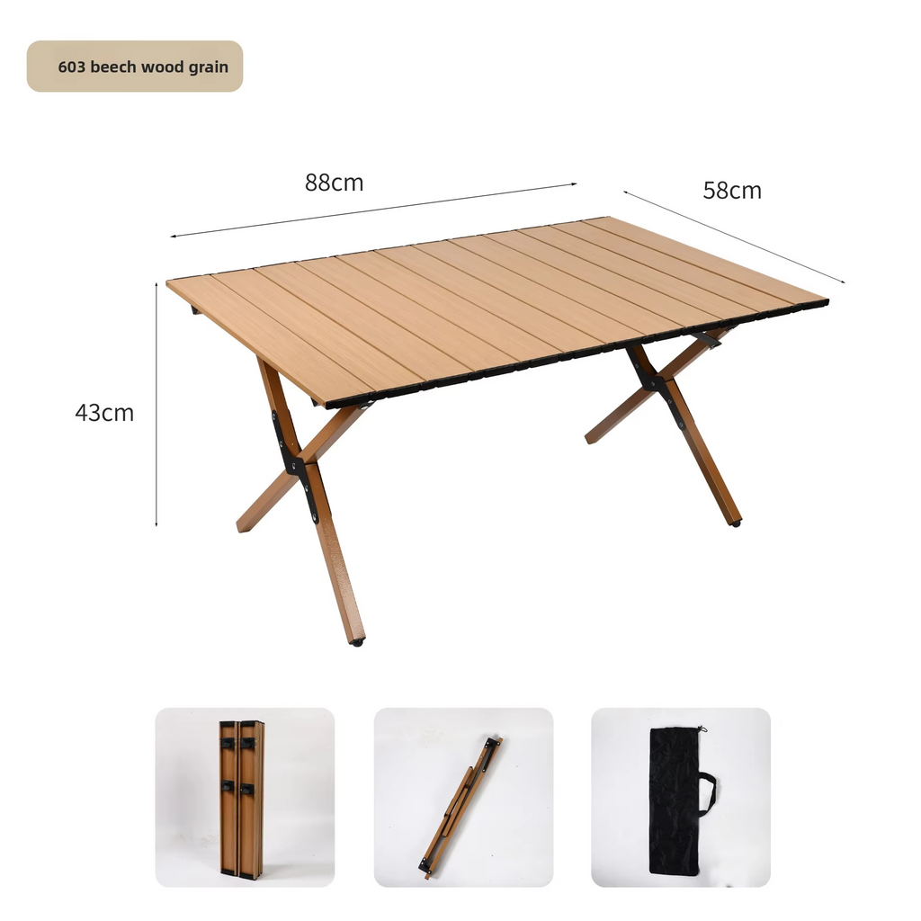 Outdoor Portable Folding Aluminum Camping Table Chairs Barbecue Picnic Set Foldable Table Camping Table Foldable Picnic Table