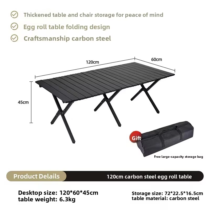 Outdoor Portable Folding Aluminum Camping Table Chairs Barbecue Picnic Set Foldable Table Camping Table Foldable Picnic Table