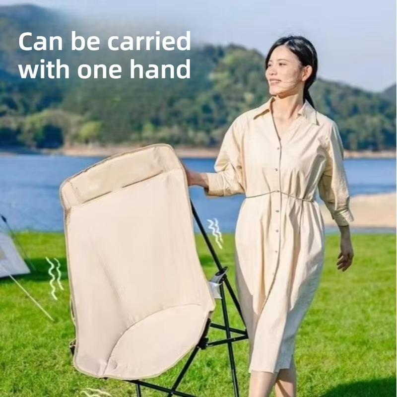 Outdoor Adjustable Folding Moon Chair Thickened Oxford Cloth Three-speed Adjustable Portable Camping Picnic Garden Recliner