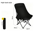 Outdoor Adjustable Folding Moon Chair Thickened Oxford Cloth Three-speed Adjustable Portable Camping Picnic Garden Recliner