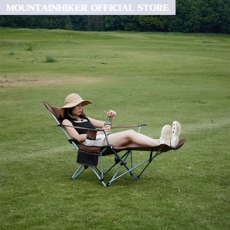 MOUNTAINHIKER Outdoor Folding Lounge Chair Portable Camping Ultralight Backchair Director Student Backrest Chair