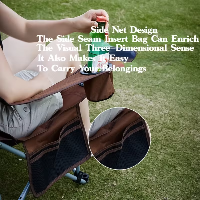 MOUNTAINHIKER Outdoor Folding Lounge Chair Portable Camping Ultralight Backchair Director Student Backrest Chair