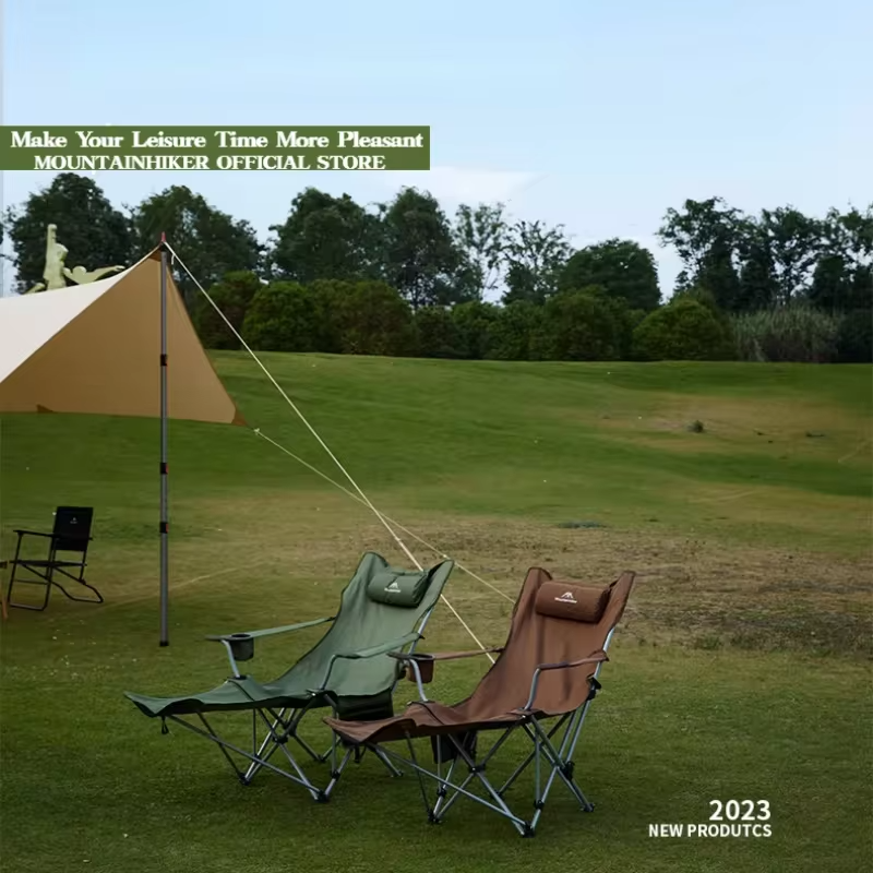 MOUNTAINHIKER Outdoor Folding Lounge Chair Portable Camping Ultralight Backchair Director Student Backrest Chair