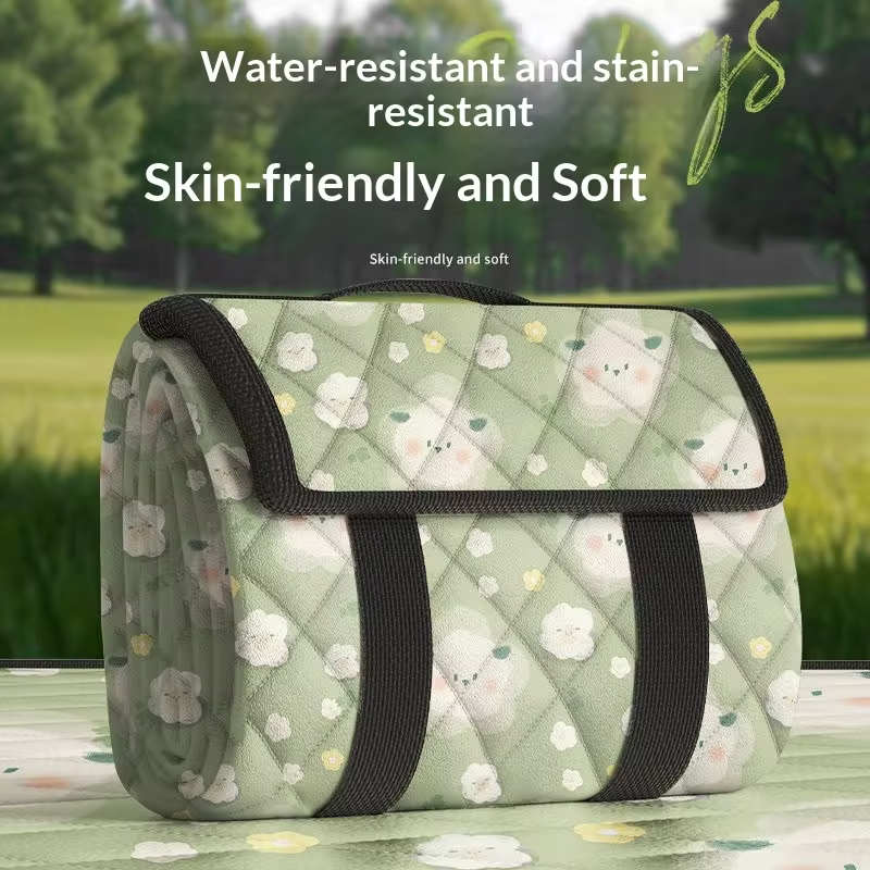 Thickened Ultrasonic Picnic Blanket Waterproof Foldable Extra Large Beach Camping Mat for Outdoor Family Picnic Music Festival