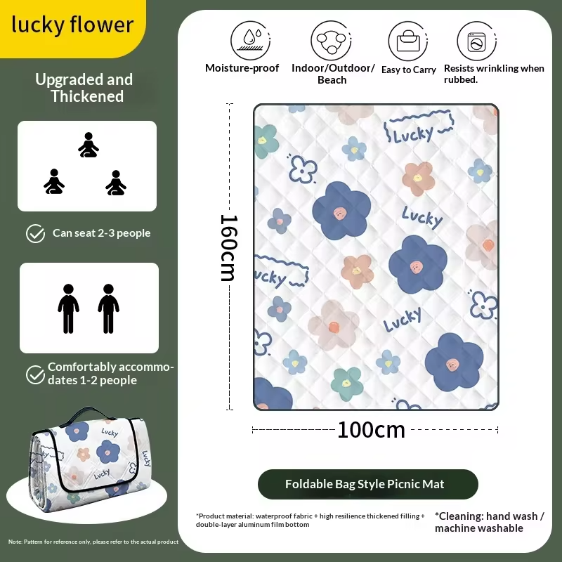 Extra Large 300x200cm Picnic Blanket Waterproof Sandproof Foldable Thickened Outdoor Mat for Camping Music Festival