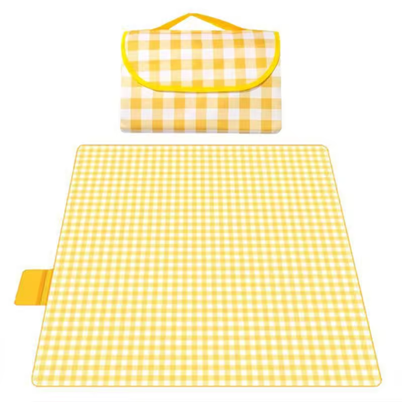 Portable Waterproof Picnic Blanket Foldable Oxford Outdoor Camping Mat Sand proof Moisture proof Beach Mat for Family ParkTravel