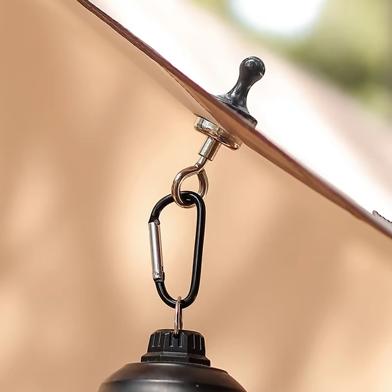 Outdoor Camping Strong Magnetic Hooks Tent Canopy Carabiners Mountaineering Buckle Magnet Hanger Camping Light Hook Accessories