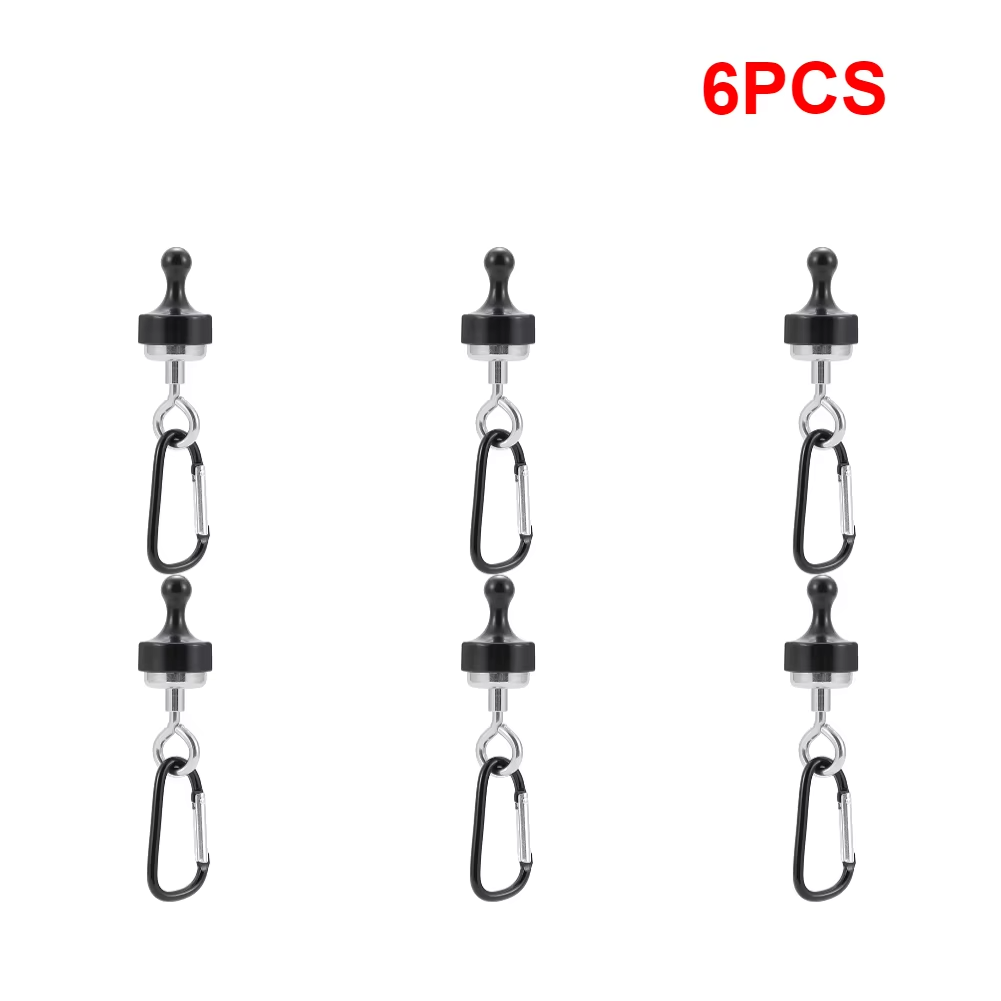 Outdoor Camping Strong Magnetic Hooks Tent Canopy Carabiners Mountaineering Buckle Magnet Hanger Camping Light Hook Accessories