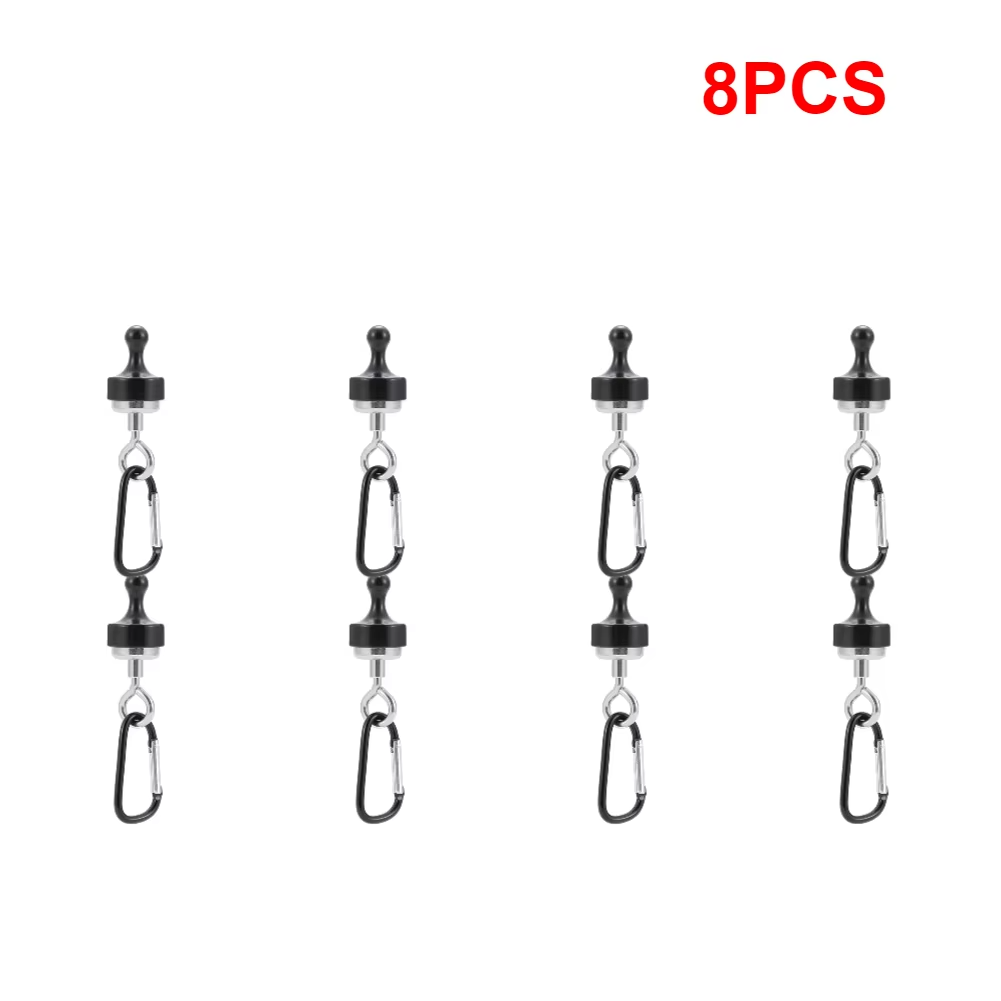 Outdoor Camping Strong Magnetic Hooks Tent Canopy Carabiners Mountaineering Buckle Magnet Hanger Camping Light Hook Accessories