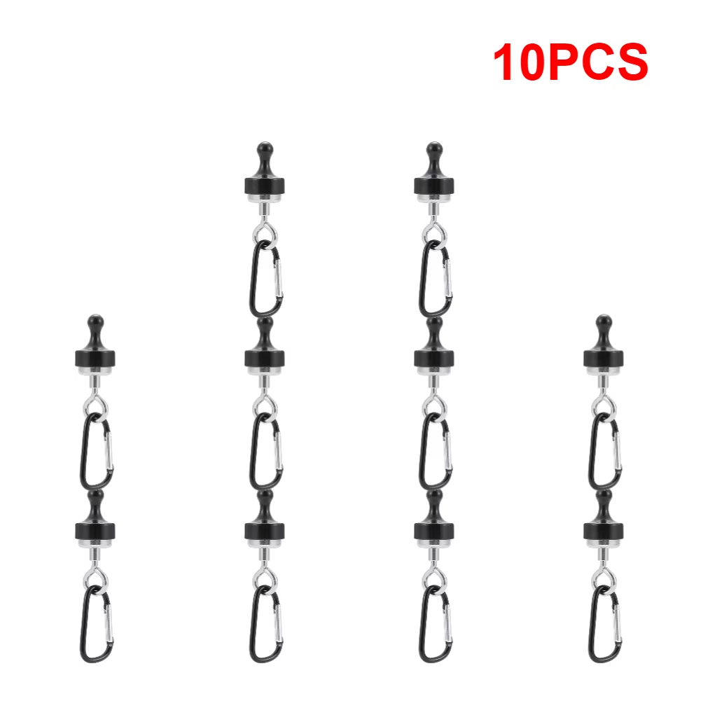 Outdoor Camping Strong Magnetic Hooks Tent Canopy Carabiners Mountaineering Buckle Magnet Hanger Camping Light Hook Accessories