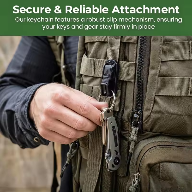Belt Key Clip Multifunctional Backpack Hook Buckle Holder Key Clip For Belt For Rescue Survival Outdoor Camping Hiking