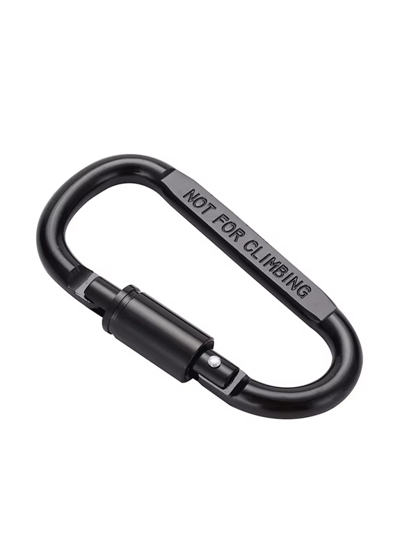 3/5Pcs Aluminum Alloy with Lock D-Shaped Carabiner Multi-Color Keychain Camping Hiking Sports Backpack Buckle Outdoor Tool