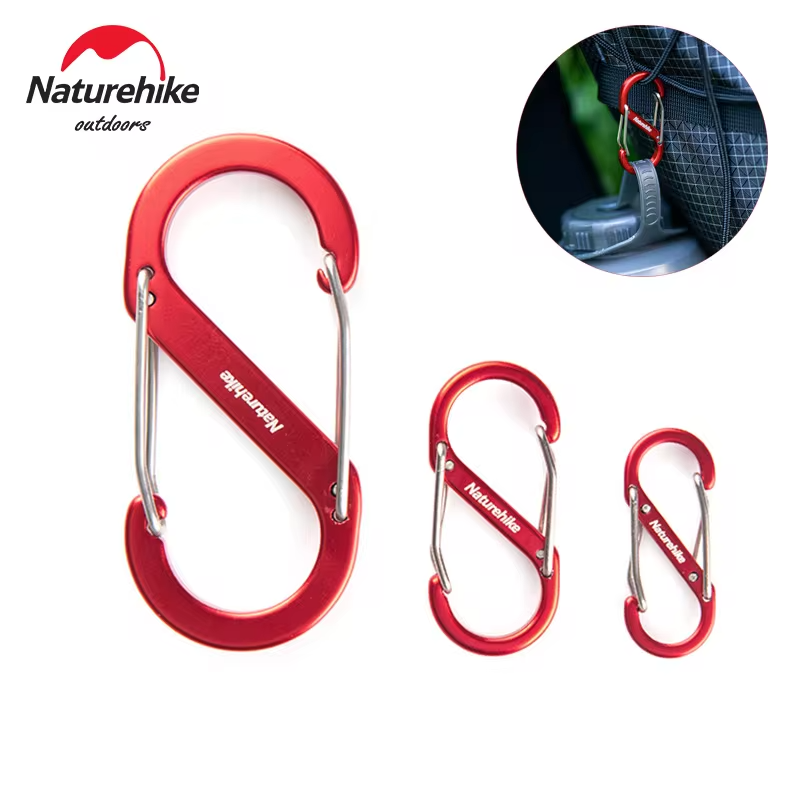 Naturehike S-shaped Mountaineering Buckle Camping Aluminum Hanging Buckle Camping Backpack Buckle Multifunctional Keychain